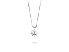 Finest Lab-Grown Diamond 1ct. Round Brilliant Solitaire Pendant | White