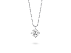 Finest Lab-Grown Diamond 2ct. Round Brilliant Solitaire Pendant | White